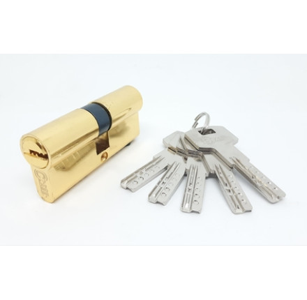 Циліндр до замка KEDR ZINK M60 (30*30) ключ-ключ золото