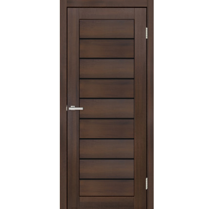 Міжкімнатні двері DOORS C 018 G дуб бордо + чорне скло