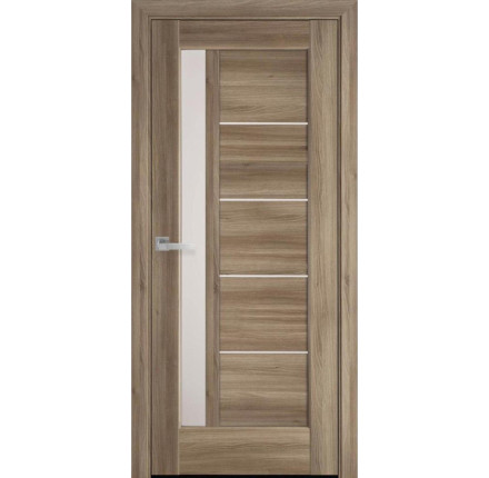 Двері Грета дуб золотий 60 + скло сатин
