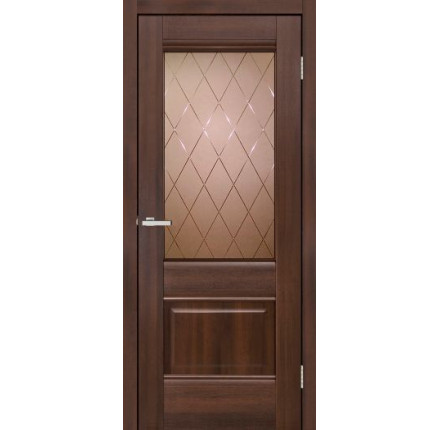 Міжкімнатні двері DOORS C 070 CDb дуб бордо + скло бронза
