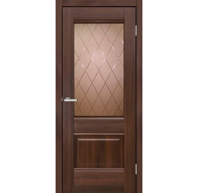 Міжкімнатні двері DOORS C 070 CDb дуб бордо + скло бронза