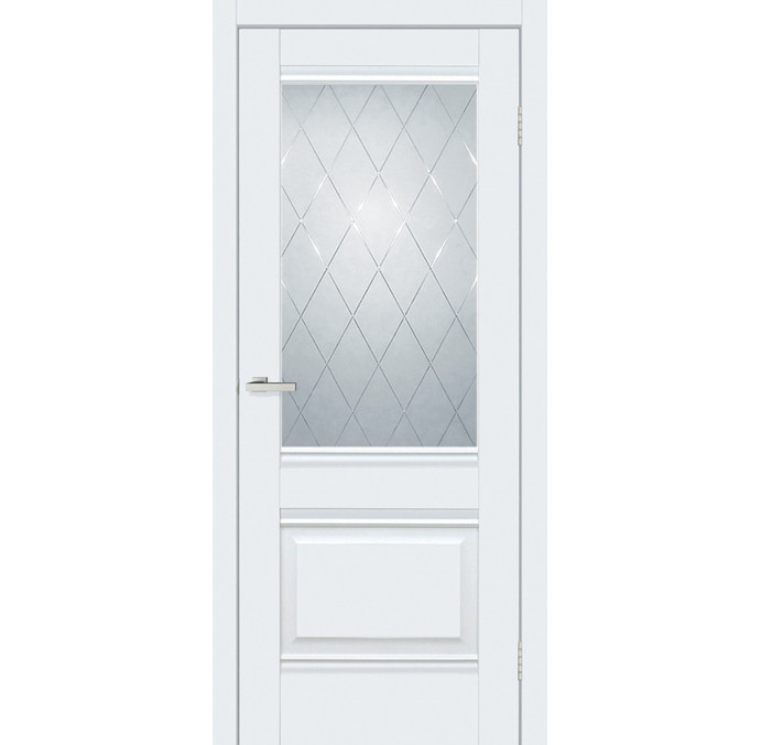 Міжкімнатні двері DOORS C 070 CDs емаліт білий + скло сатин Міжкімнатні двері DOORS C 070 CDs емаліт білий + скло сатин