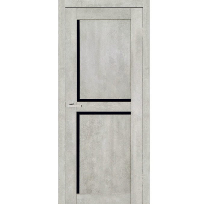 Міжкімнатні двері DOORS C 101 бетон світлий + чорне скло Міжкімнатні двері DOORS C 101 бетон світлий + чорне скло